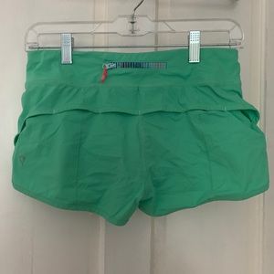 green ivivva (lululemon kids) shorts
